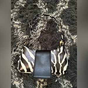 Ego Official Zebra Print Shoulder Bag